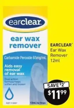 Chemist King earclear ear wax remover offer