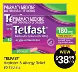 Chemist King Telfast Hayfever & Allergy Relief offer