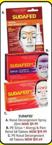 Chemist King Sudafed Nasal Decongestant Spray offer