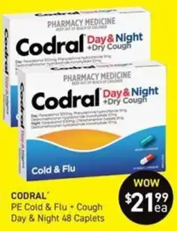 Chemist King Codral PE Cold & Flu + Cough Day & Night offer