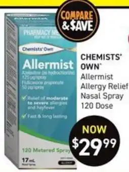 Chemist King Chemists' Own Allermist Allergy Relief Nasal Spray offer