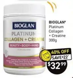 Chemist King Bioglan Platinum Collagen + Creatine offer