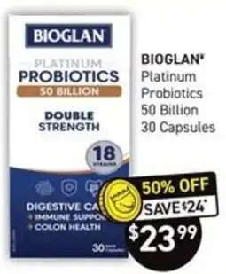 Chemist King Bioglan Platinum Probiotics offer