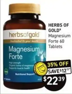 Chemist King Herbs of Gold Magnesium Forte offer