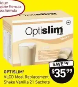 Chemist King Optislim VLCD Meal Replacement Shake Vanilla offer