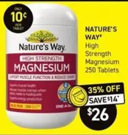 Chemist King Nature's Way High Strength Magnesium offer