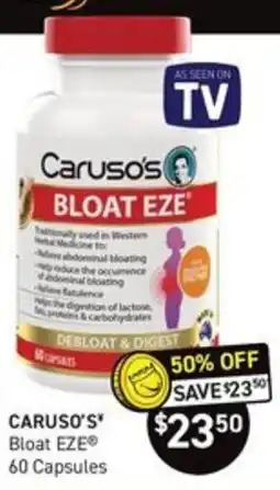 Chemist King Caruso's Bloat EZE offer