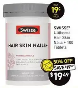 Chemist King Swisse Hair Skin Nails+ offer