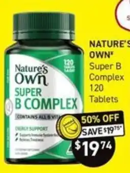 Chemist King Nature's Own Super B Complex offer