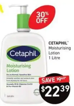 Chemist King Cetaphil Moisturising Lotion offer