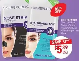 Chemist King Skin Republic Charcoal Nose Strip offer