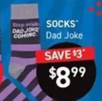 Chemist King Dad Joke Socks offer