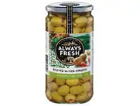 Foodworks Always Fresh Spanish Stuffed Olives 700g offer