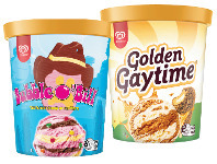Foodworks Streets Bubble O Bill, Golden Gaytime or Rainbow Paddle Pop Ice Cream Tub 1L offer