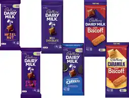 IGA Cadbury Chocolate Block 150‑190g Selected Varieties offer