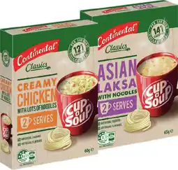 IGA Continental Classic Cup A Soup 2 Serve Selected Varieties offer