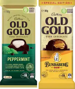 IGA Cadbury Old Gold Chocolate Block 165‑180g Selected Varieties offer