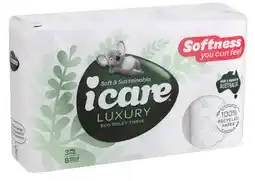 IGA Icare Luxury 100% Recycled Paper Toilet Tissue 3 Ply offer