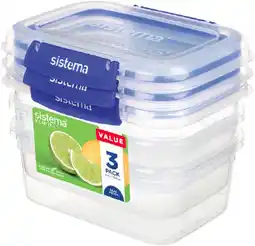 IGA Sistema Klip It Rectangle Food Storage Container 1 Litre offer