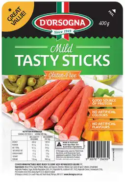 IGA D’Orsogna Tasty Sticks Selected Varieties offer