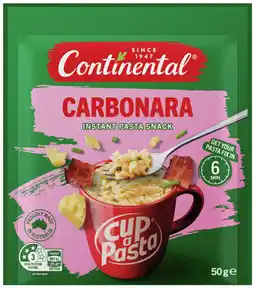 IGA Continental Cup a Pasta 50‑59g Selected Varieties offer