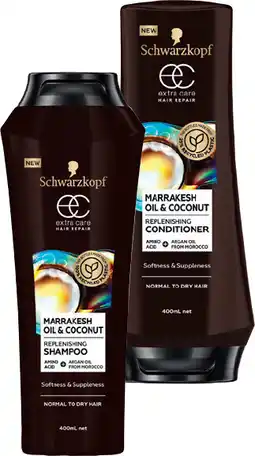IGA Schwarzkopf Extra Care Hair Repair Shampoo or Conditioner 400mL Selected Varieties offer