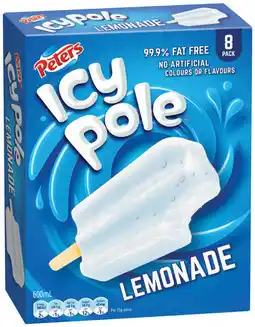 IGA Peters Icy Pole Selected Varieties offer