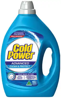 IGA Cold Power Laundry Liquid 2 Litre or Powder 2kg Selected Varieties offer