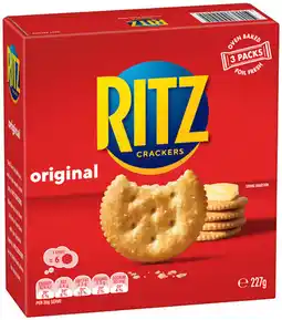 IGA Ritz Crackers Selected Varieties offer