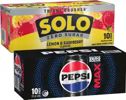 IGA Pepsi or Solo 10x375mL Selected Varieties offer