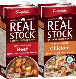IGA Campbell’s Real Stock Selected Varieties offer