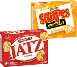 IGA Arnott’s Shapes 130-190g or Jatz 225g Selected Varieties offer