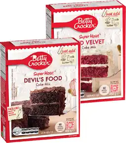 IGA Betty Crocker Super Moist Baking Mix Selected Varieties offer