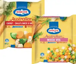 IGA Birds Eye Snap Frozen Vegetables Selected Varieties offer