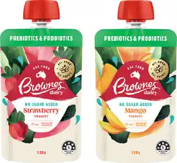 IGA Brownes Dairy Yoghurt Pouch offer