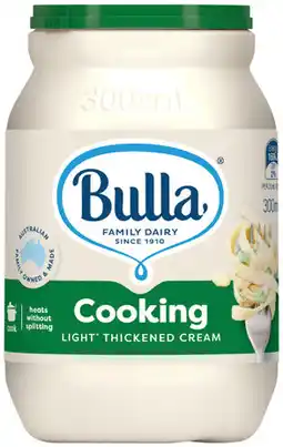 IGA Bulla Light Thickened Cooking Cream offer