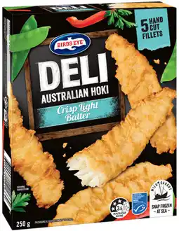 IGA Birds Eye Deli Fish Fillets Selected Varieties offer