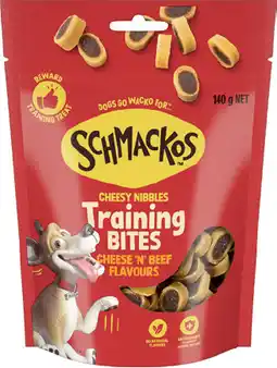 IGA Schmackos Training Bites Dog Treats 130‑155g Selected Varieties offer