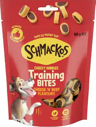 IGA Schmackos Training Bites Dog Treats 130‑155g Selected Varieties offer