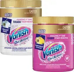 IGA Vanish NapiSan Gold Oxi Action Stain Remover Selected Varieties offer