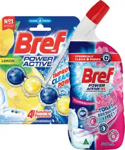 IGA Bref Rim Block Toilet Cleaner 42‑50g or Gel 600‑700mL Selected Varieties offer