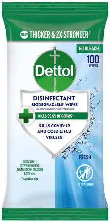 IGA Dettol Disinfectant Wipes Selected Varieties* Selected Varieties offer