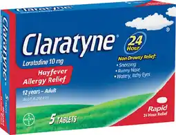 IGA Claratyne Hayfever Allergy Relief Tablets offer