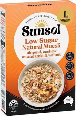 IGA Sunsol Muesli Selected Varieties offer