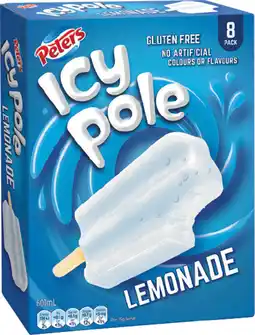 IGA Peters Lemonade Icy Pole Selected Varieties offer