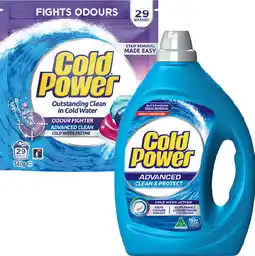 IGA Cold Power Laundry Liquid 2 Litre, Powder 2kg or Capsules 29 Pack Selected Varieties offer
