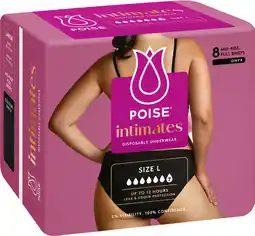 IGA NEW Poise Intimates Disposable Incontinence Underwear Selected Varieties offer