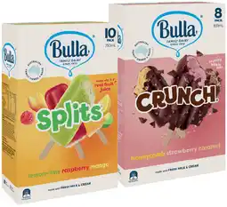 IGA Bulla Ice Cream or Frozen Yoghurt Sticks 8‑14 Pack Selected Varieties offer