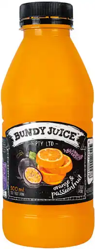 IGA Bundy Juice Orange & Passionfruit offer