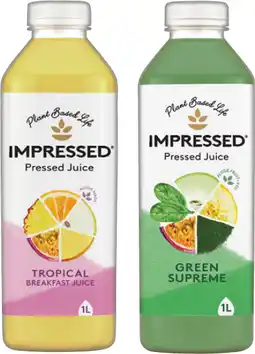 IGA Impressed Pressed Juice offer